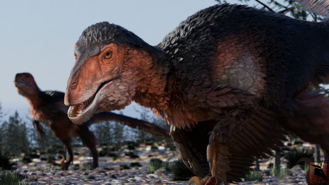 Colorful Utah Raptor Utahraptor: The Careful Hunt by Freeflier181 on DeviantArt