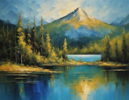 Lake in the mountains