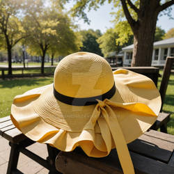 Sunhat frills