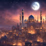Temples at night