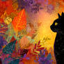 The fall cat