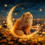 Eyes of wonder, paws of stardust