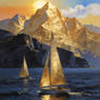 The golden sunset