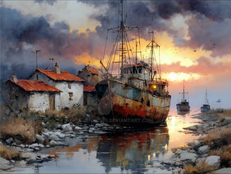 Left at low tide