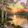 Marshland sunset