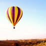 Hot Air Balloon over Desert