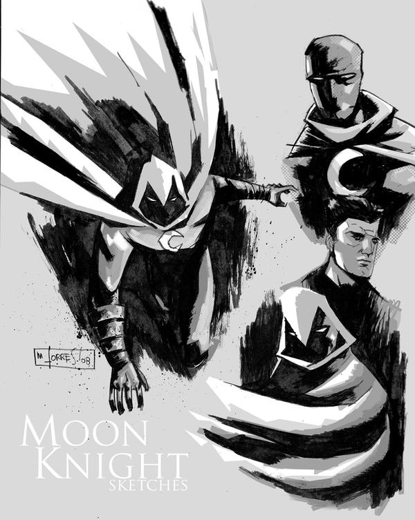 Moon Knight Inks moonknight sketches by mytymark on DeviantArt