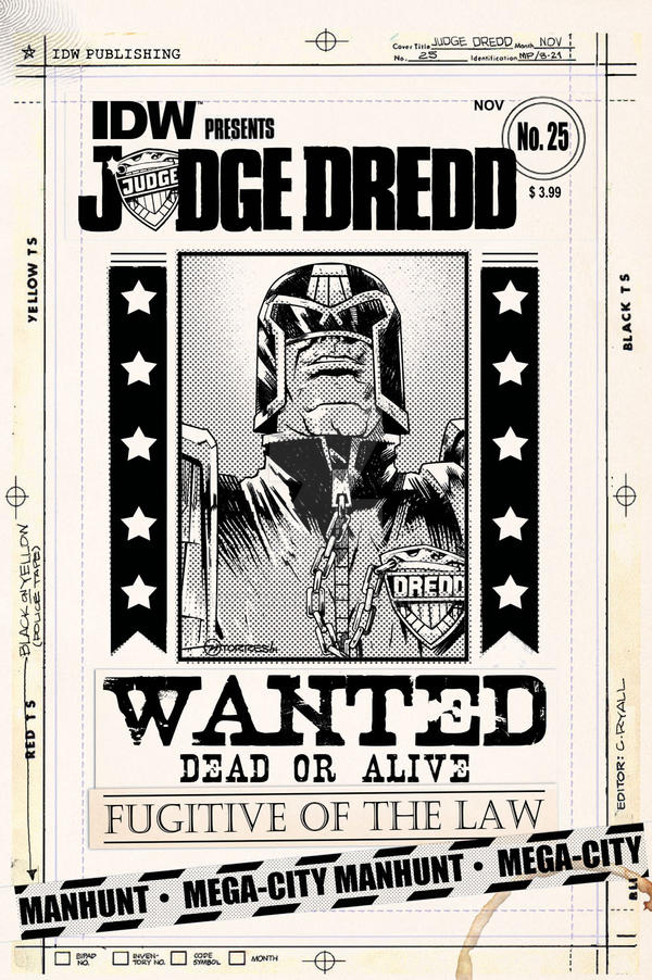 IDW JUDGE DREDD 25 Artist Edition Cover