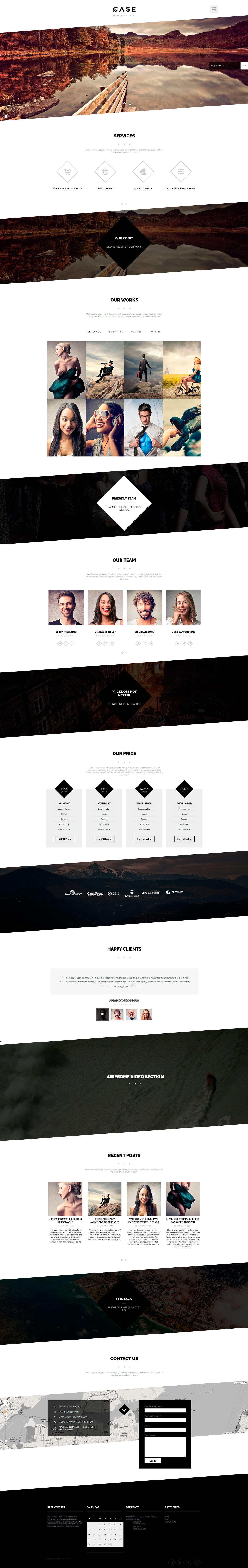 Case - One-page WP Theme