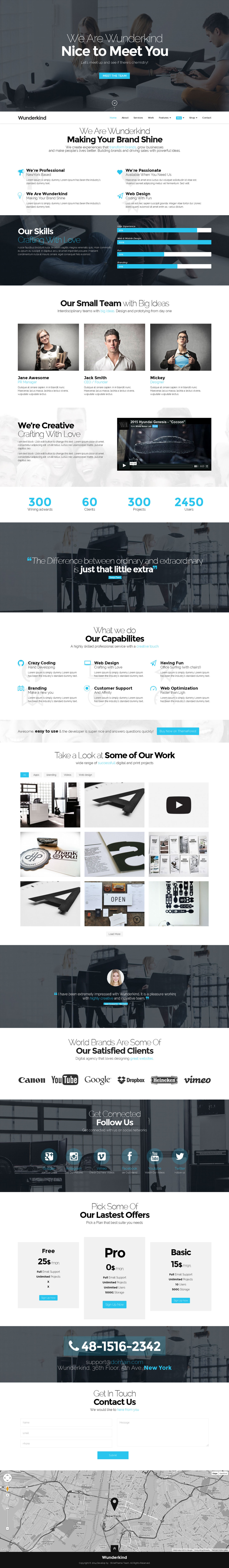 Wunderkind - One Page Parallax WordPress Theme