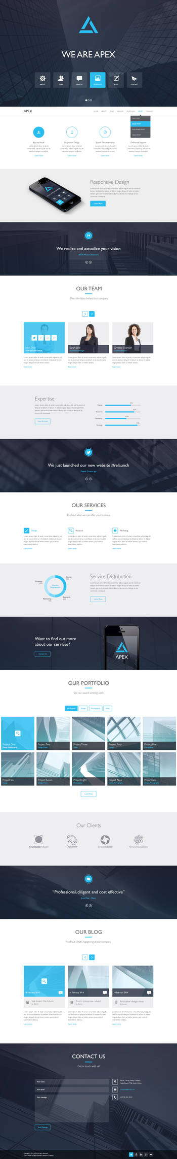 Apex Responsive WordPress Theme