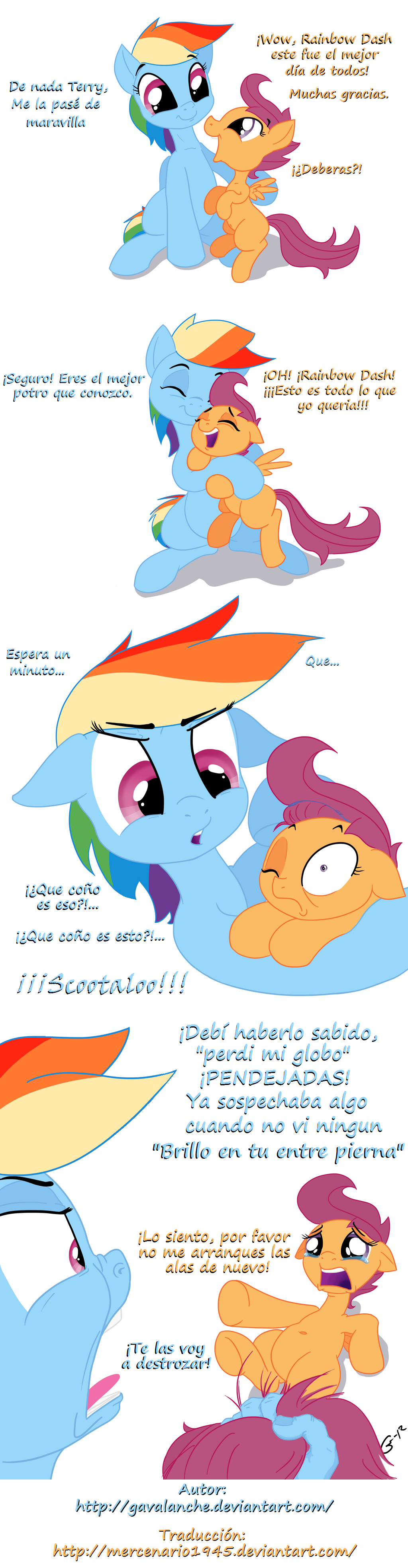 Rainbow Dash y Scootaloo n_n