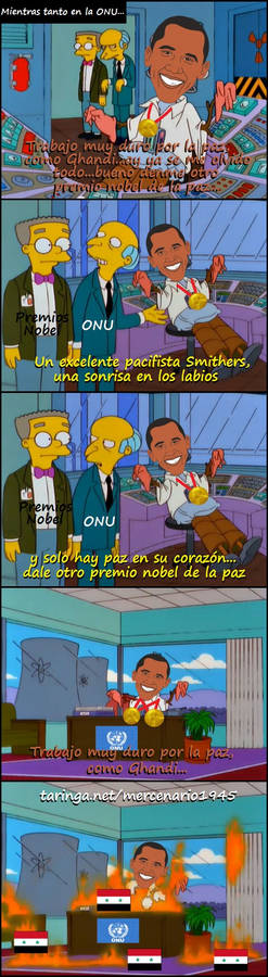 Los Simpson - Barack Obama premio nobel de la paz