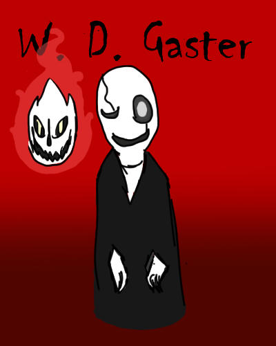 W. D. Gaster and the Gaster Blaster by AriaPMDEoL on DeviantArt