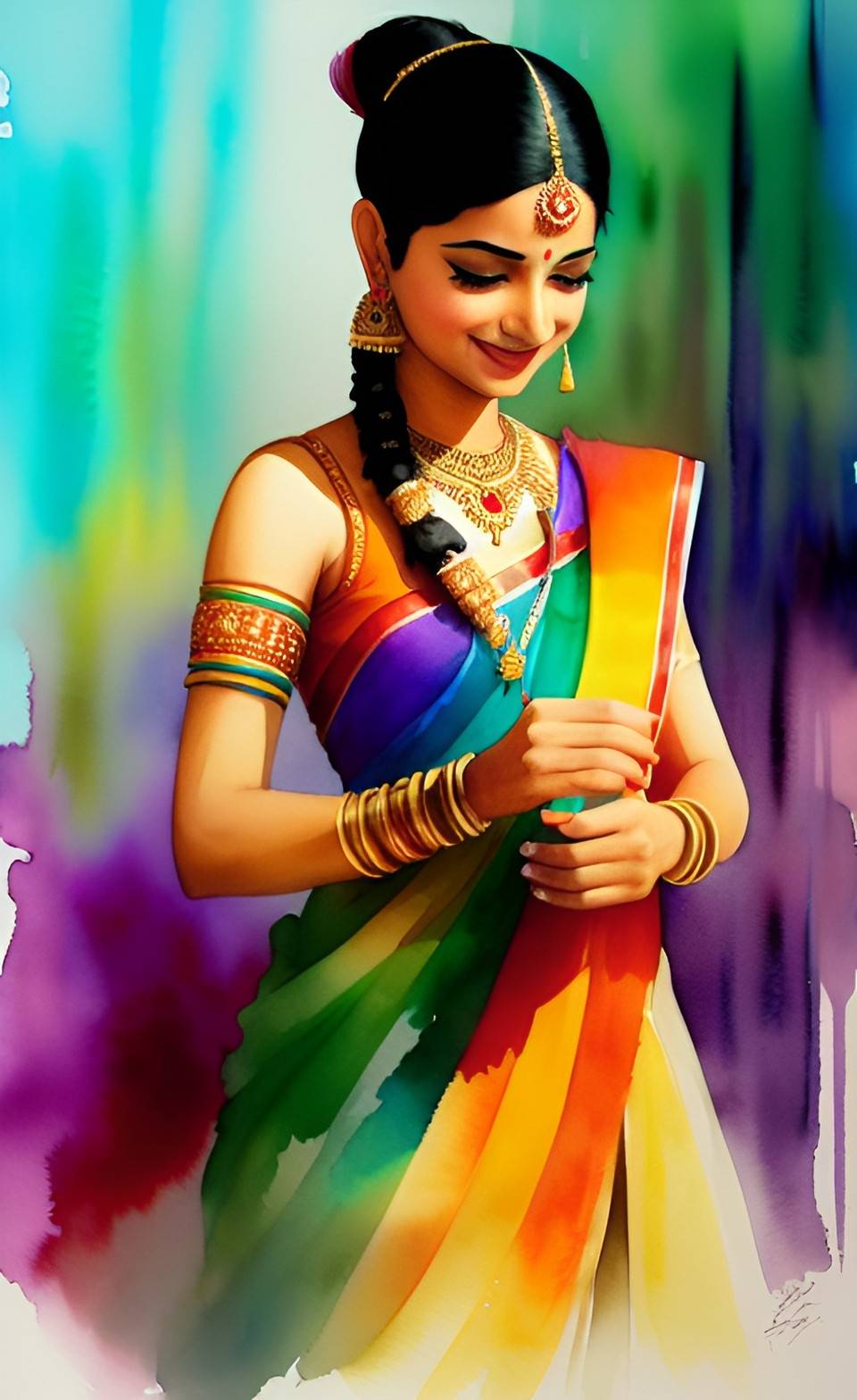 An Indian girl by CharmingBijou on DeviantArt