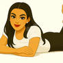 Kim Kardashian in the Pose