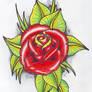 Neo Trad Rose tattoo flash