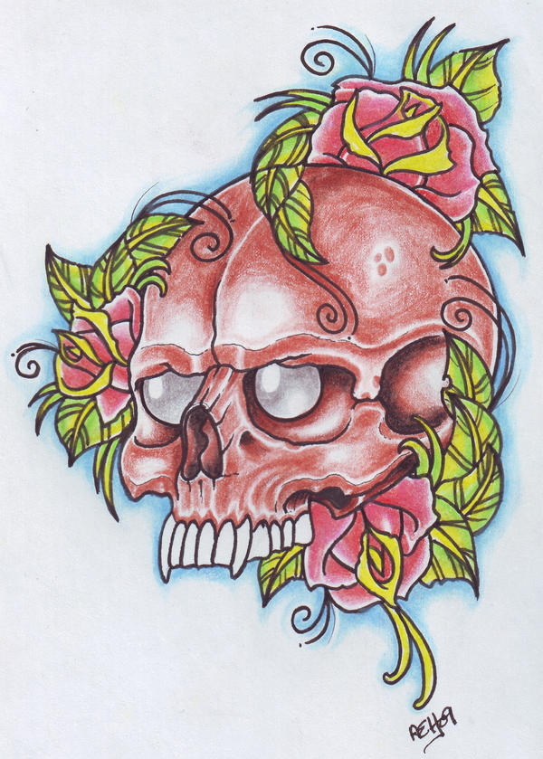 Skull And Roses