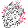 Neo Traditional Rose Outline 2