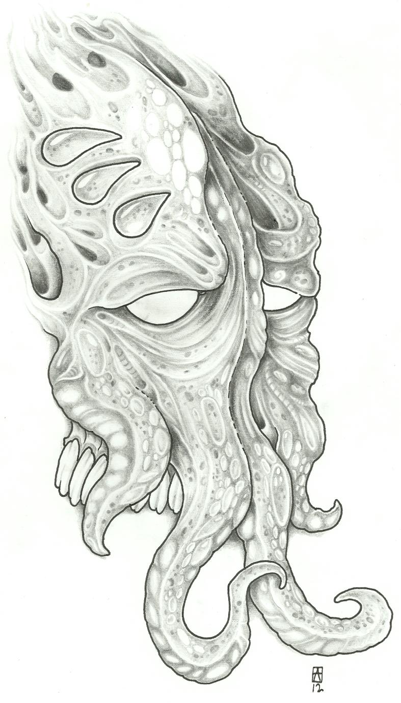 Demon Squid Tattoo Design by vikingtattoo on DeviantArt