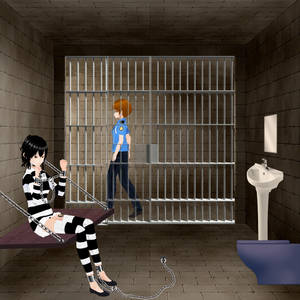 Female prisoner Alistair imprisoned cell