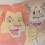 Simba and Alex: Two Thumbs Up