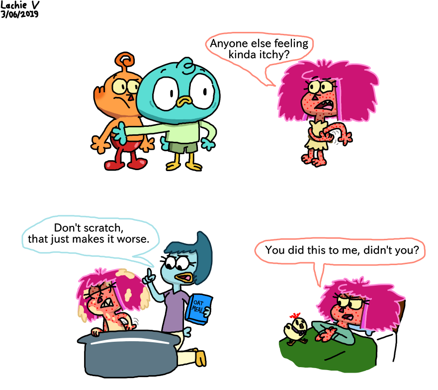 Fee's got chicken pox by Lachie-V on DeviantArt Fee's got chicken pox by Lachie-V on DeviantArt