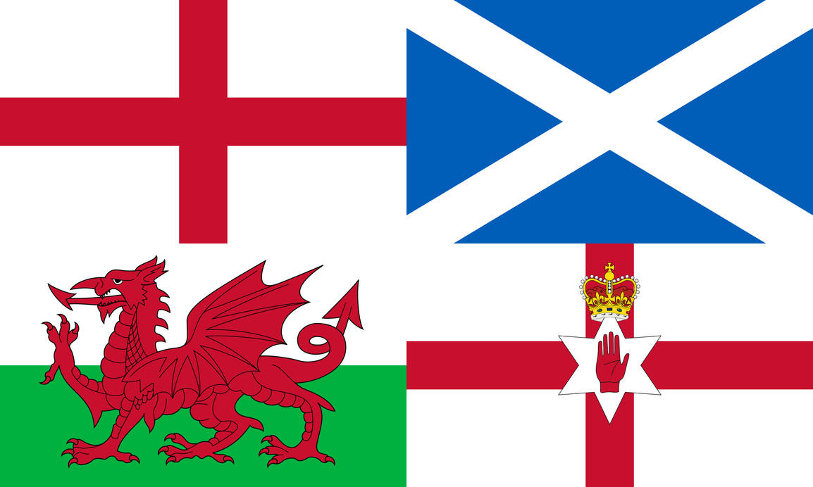 England, Scotland, Wales and Northern Ireland by FlagsandBanners999 on ...