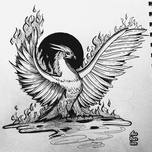 INKTOBER DAY 3: Roasted - Phoenix