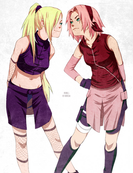 Sakura and Ino