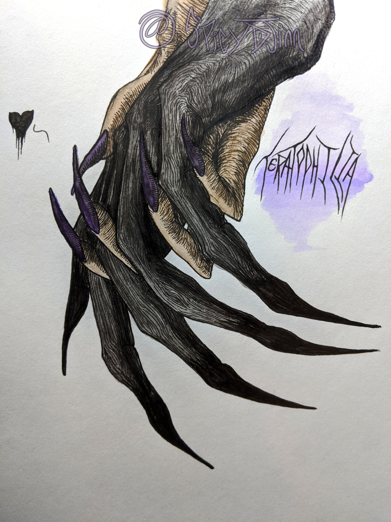 Teratophilia (watercolored) by TheWinterFaun on DeviantArt