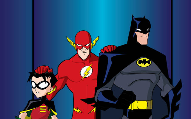 Batman and Robin... and Flash
