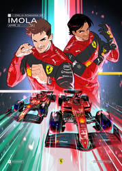 Imola official Ferrari Poster 2022 season