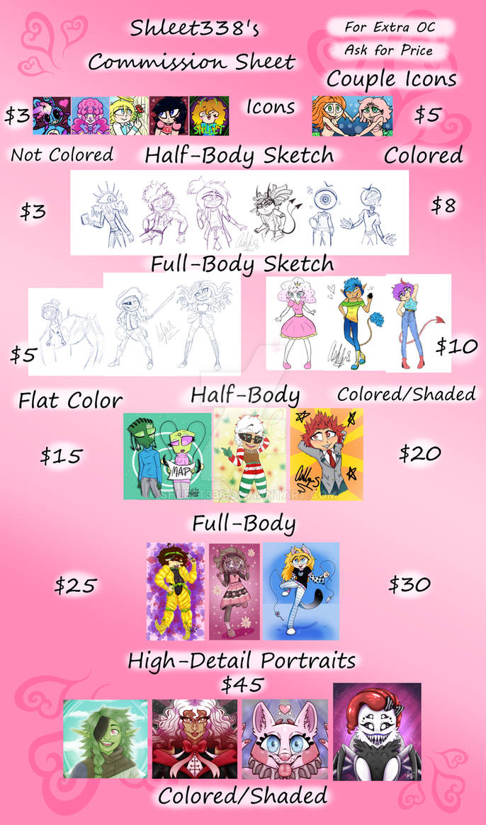 Commissions! [CLOSED FOR NOW]