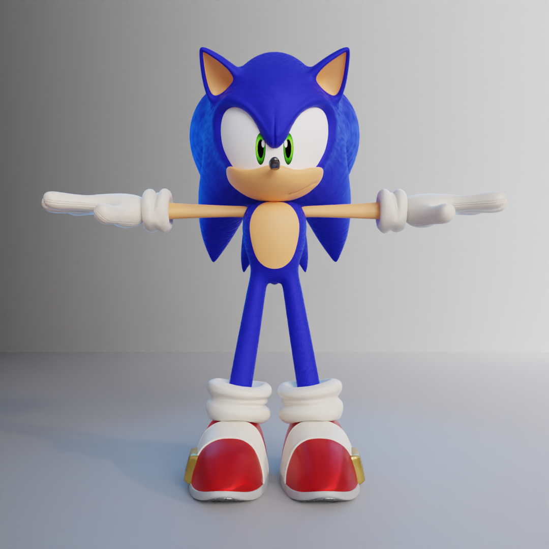 Another Classic Sonic Render 1.1 by TBSF-YT on DeviantArt