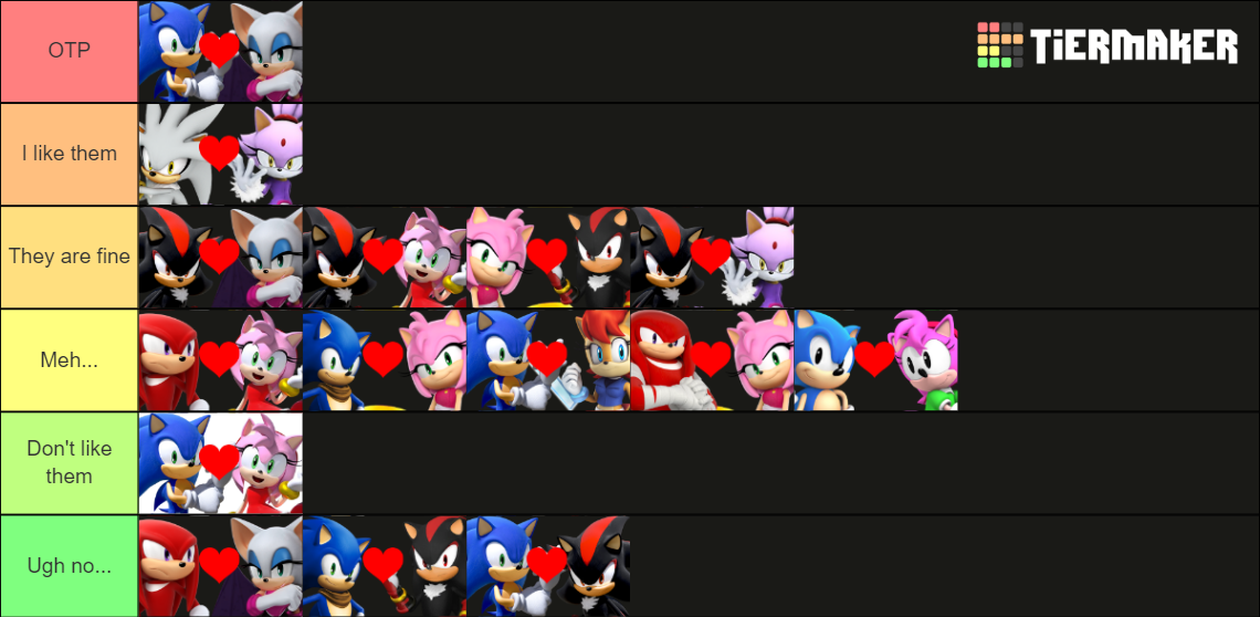 Sonic Tier List - Imgur