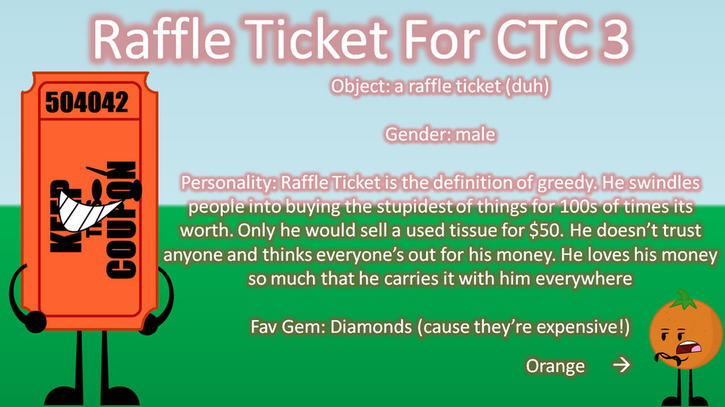 Tcf Raffles Raffle Ticket For CTC 3 by Andyman620 on DeviantArt