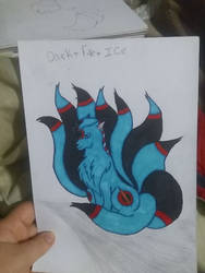 Blue nine tails