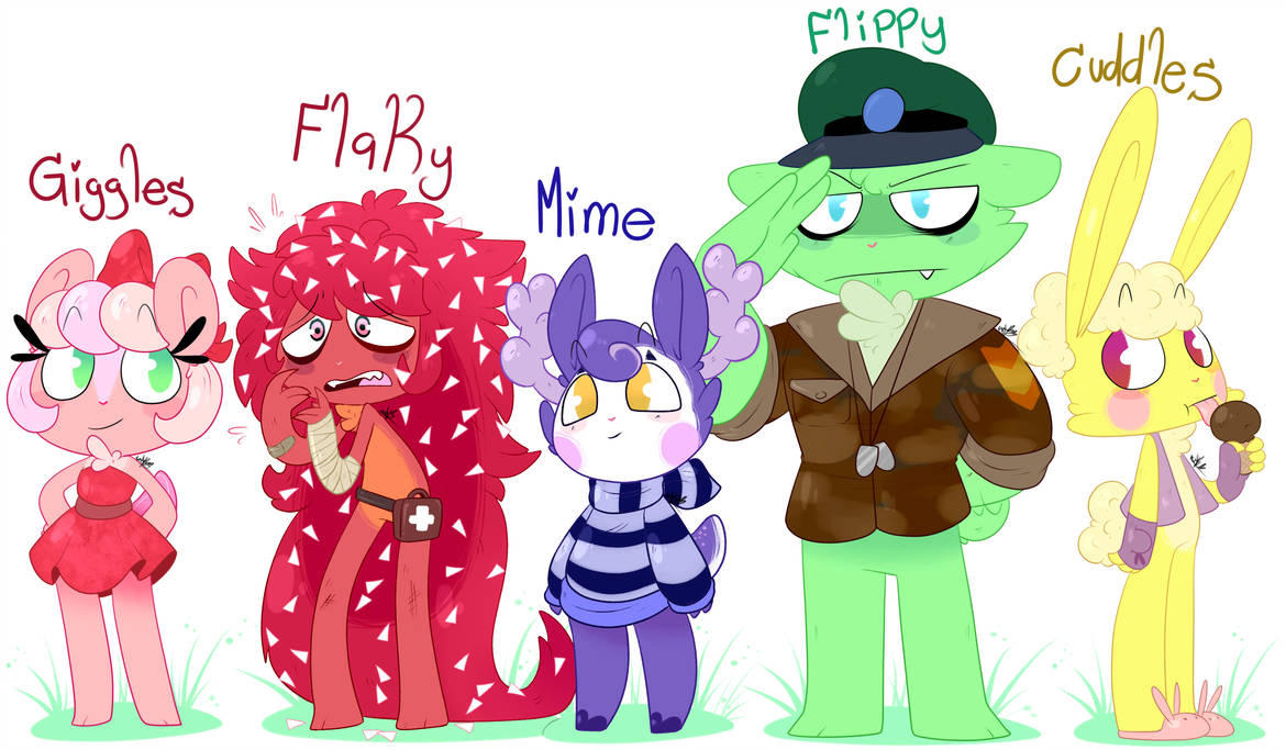 Cartoony Tree Friends by WhiteArtBlood on DeviantArt