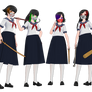 [MMD Yandere Simulator] Delinquents + Rainbow 6