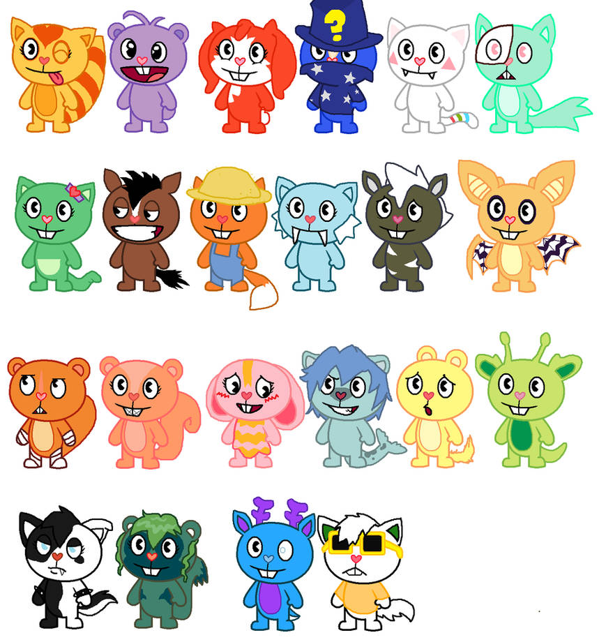 all meh HTF OC's by aClockwork-Tangerine on DeviantArt