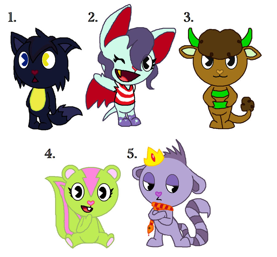 HTF Adoptables 3 - ON HOLD by aClockwork-Tangerine on DeviantArt