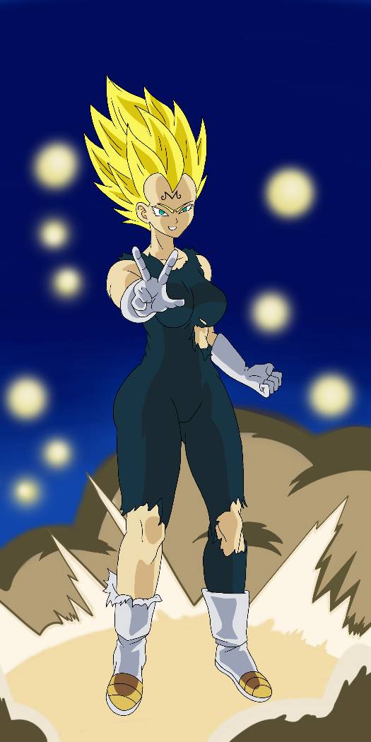 SSj 2 Majin Vegeta by maffo1989 on DeviantArt