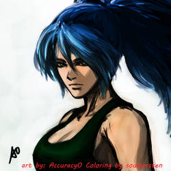 Leona Heidern by Accuracy0 Colored soulkarsten