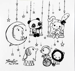 Dino + Panda meet Sentimental Circus