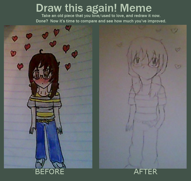 Draw this again meme by Anime-freak-8 on DeviantArt Draw this again meme by Anime-freak-8 on DeviantArt