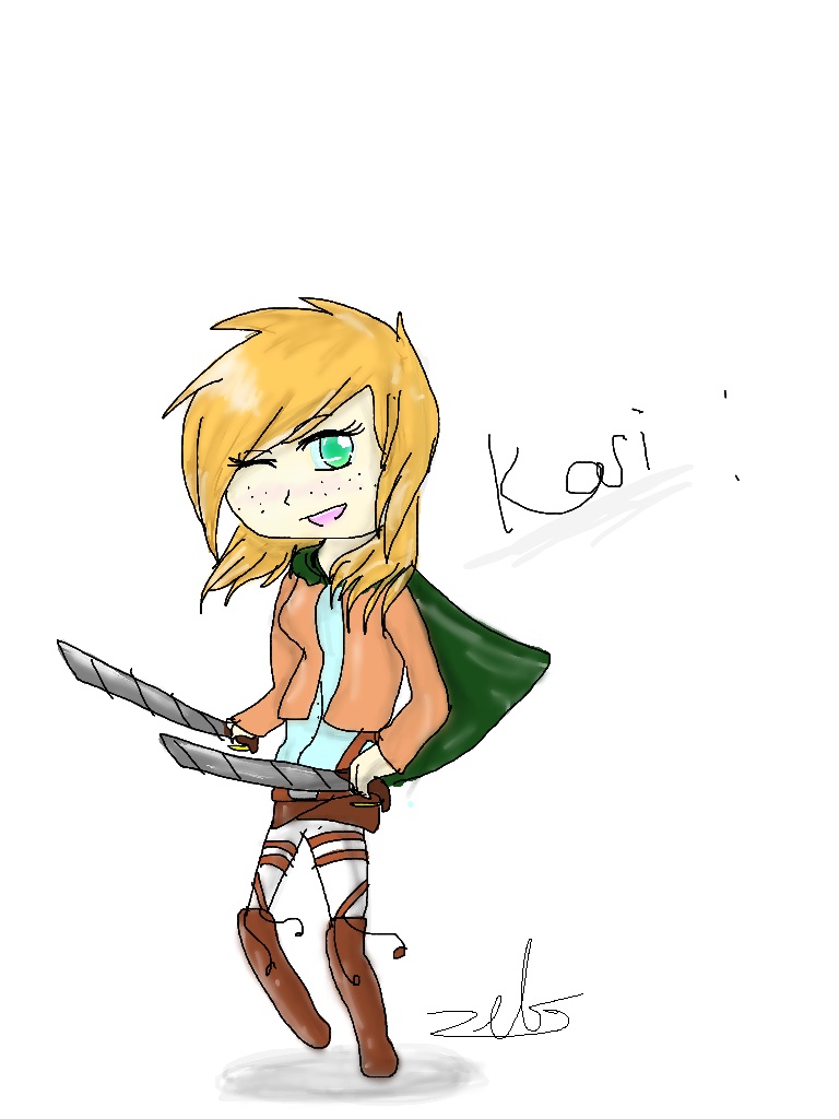 Kari as a soldier