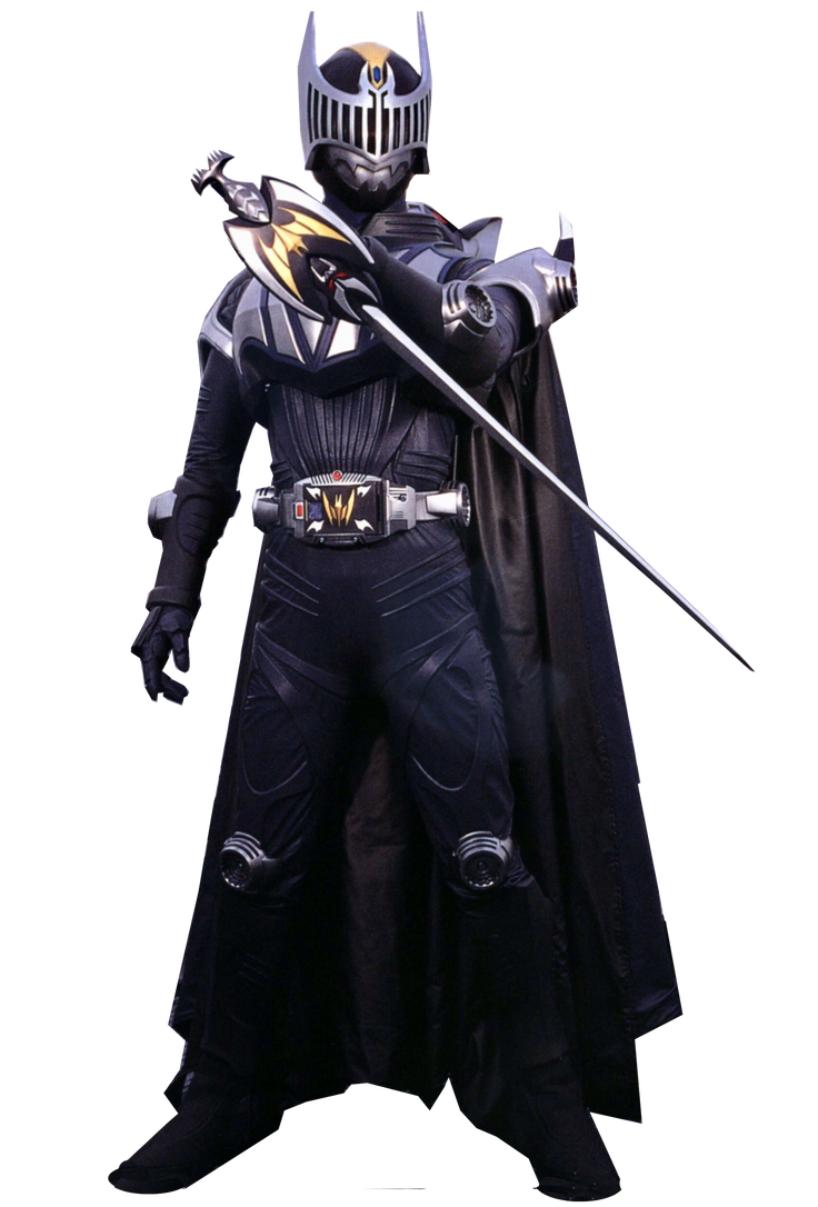Kamon Rider Knight Kamen Rider Knight (With Dark WIng Cloak) Render by Decade1945 on ...