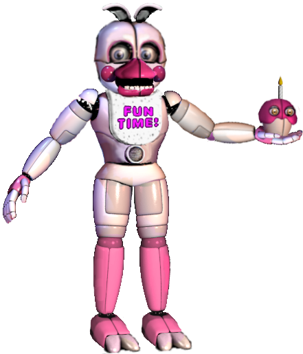 Drawing the Funtime chicas! (I made my oc funtime chica before the act, chica fnaf