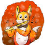 The fox flautist